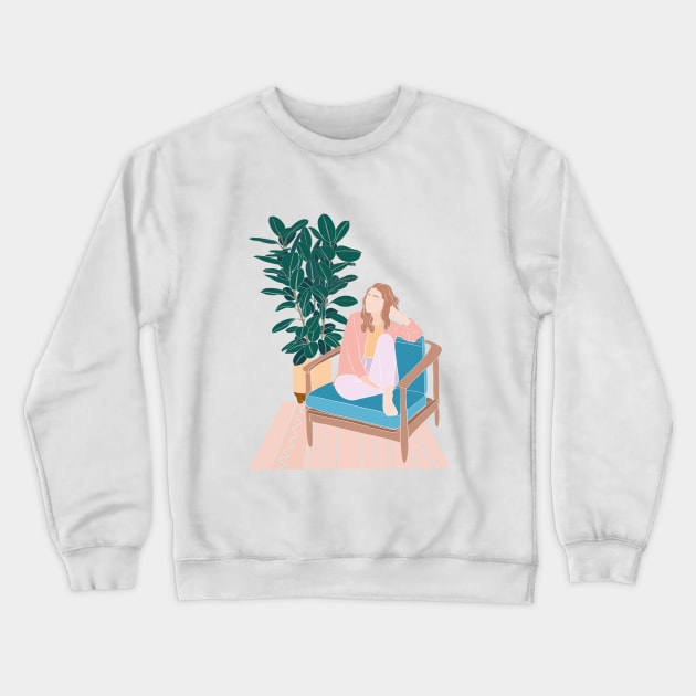 Plant Lover Crewneck Sweatshirt by gusstvaraonica